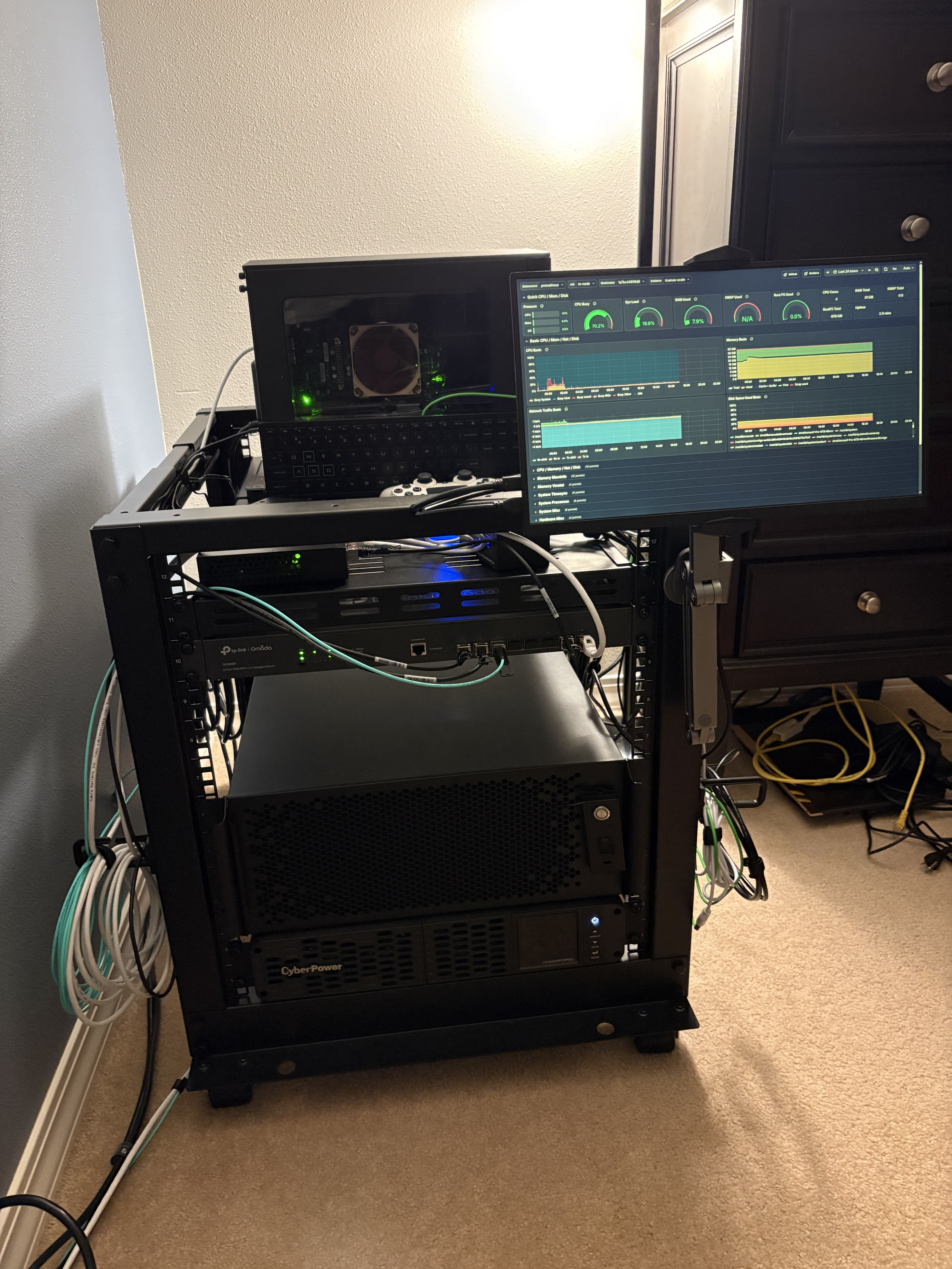 Server rack photo
