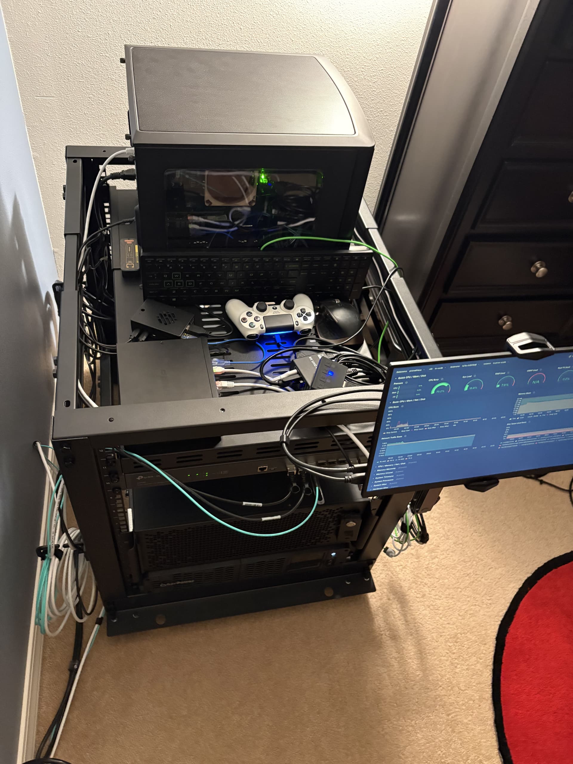 Server Rack Top View